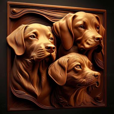 3D model dogs (STL)